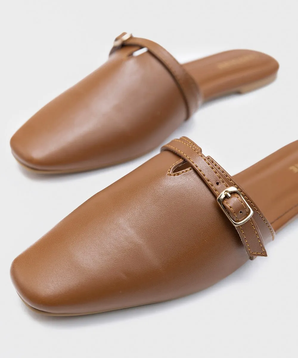 Square-Toe Mules