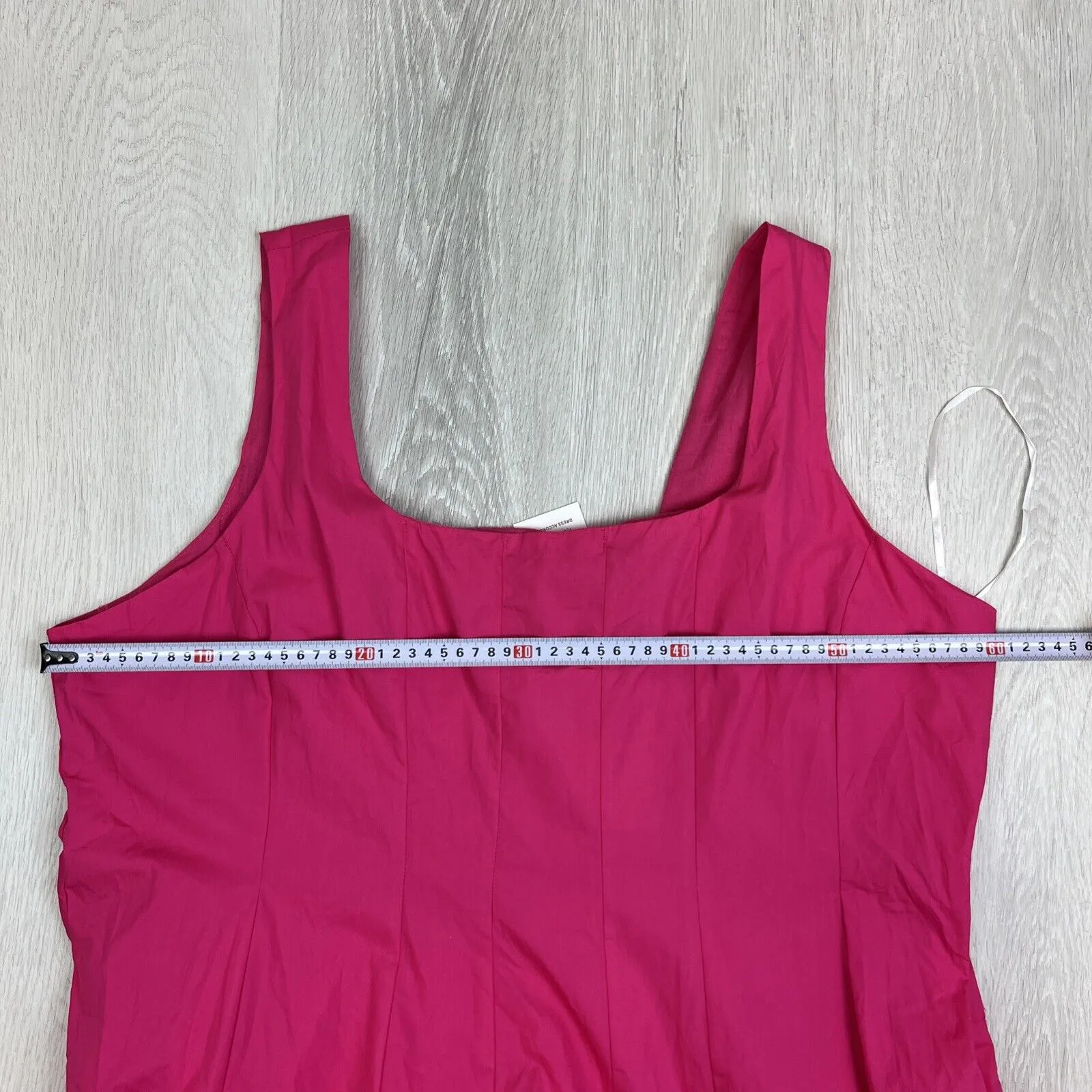 St. Frock Womens Angelita Midi Dress In Hot Pink Cotton Size 22 (New)