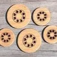 Stitchable Round Bamboo Buttons