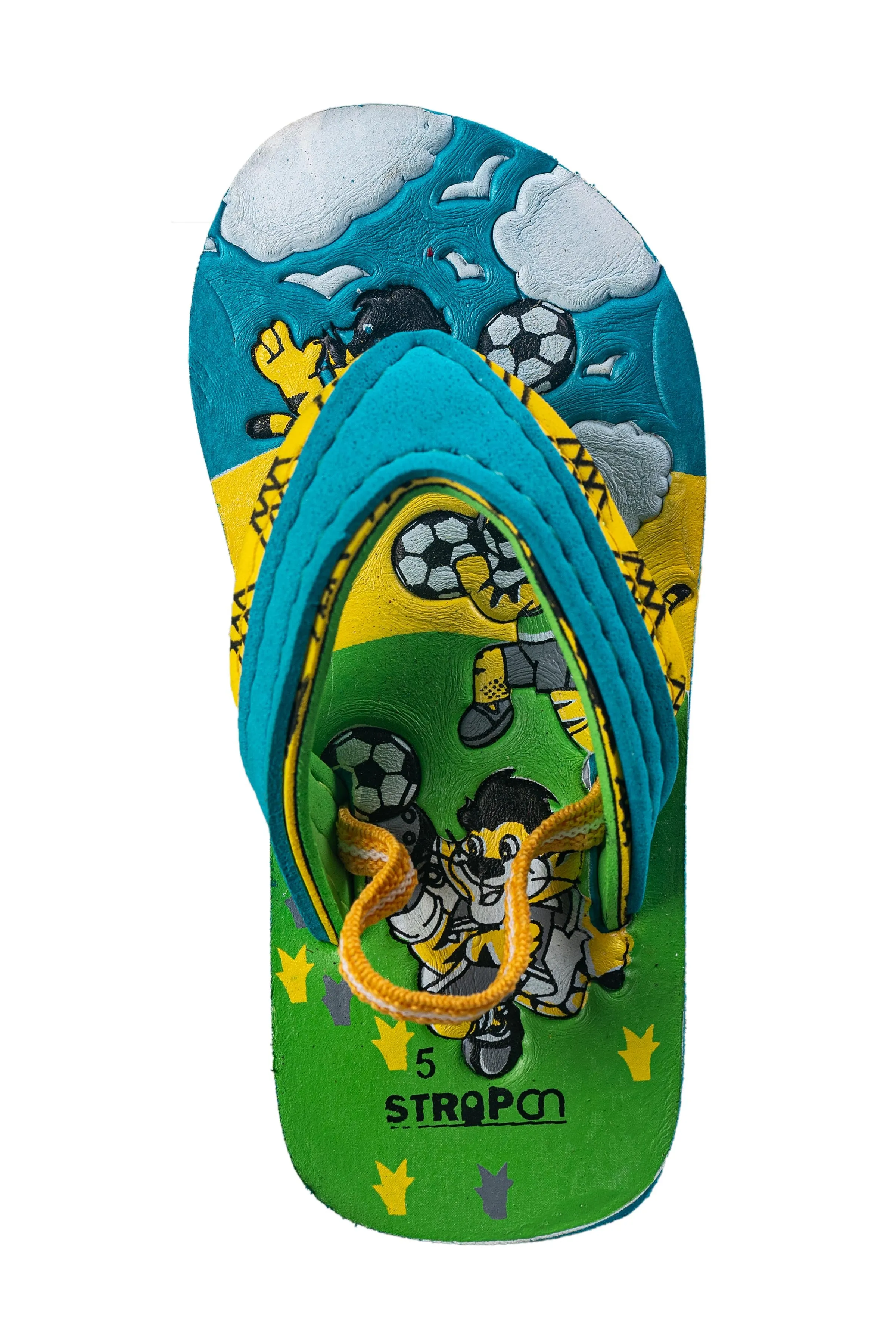 Strap On Children Aqua / Yellow Hawai