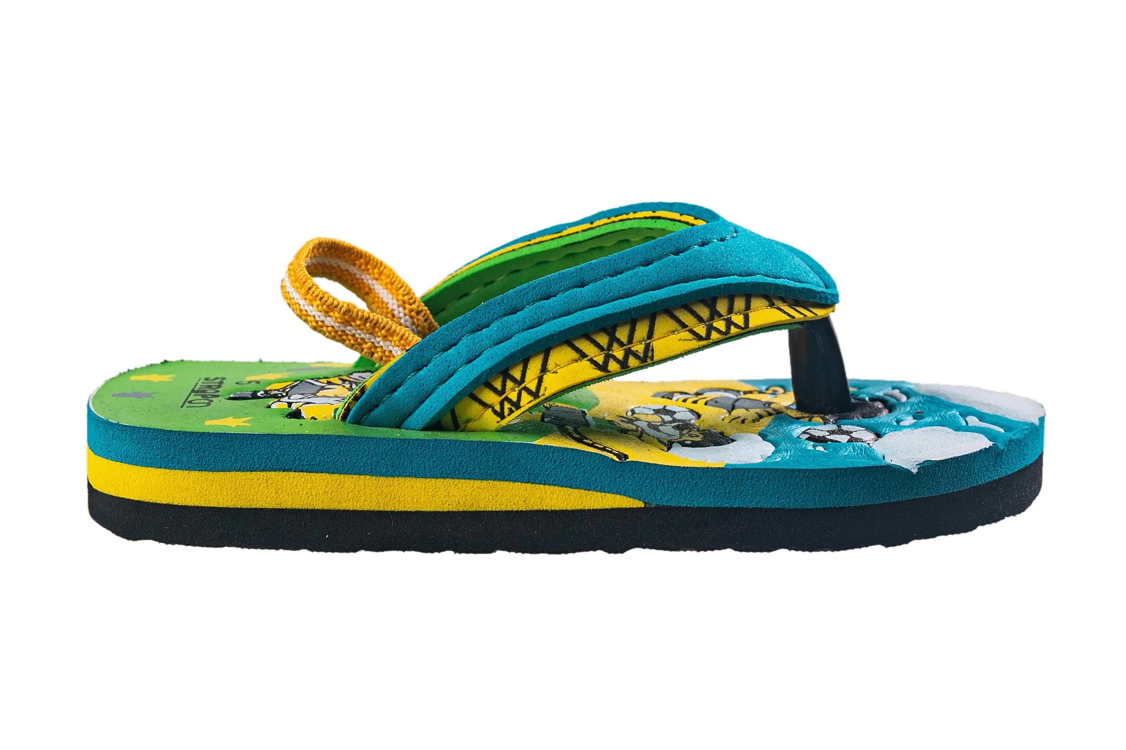 Strap On Children Aqua / Yellow Hawai