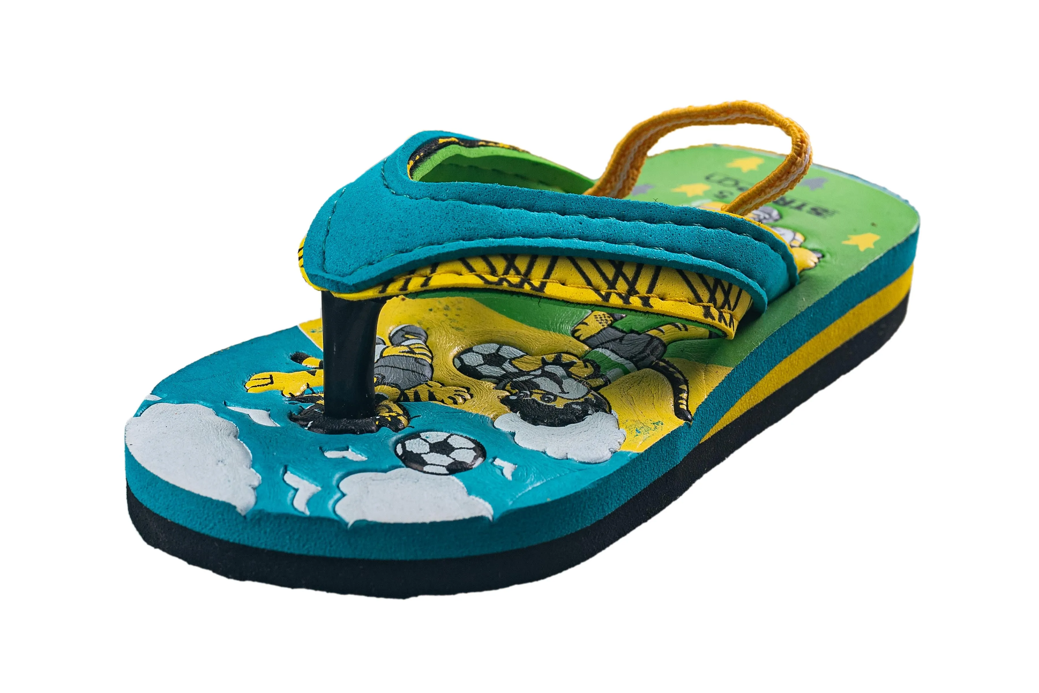 Strap On Children Aqua / Yellow Hawai
