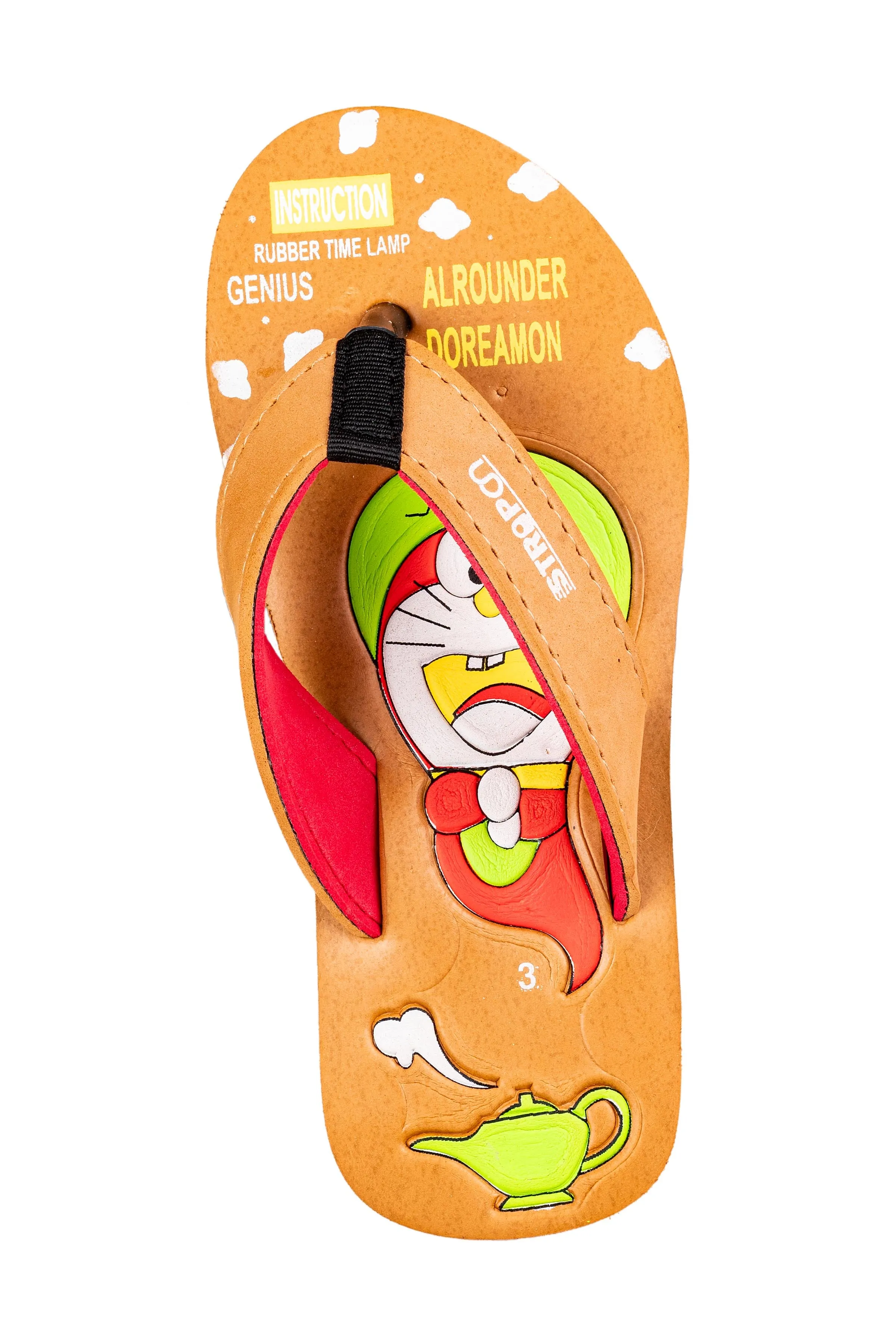Strap On Children Beige / Red Hawai