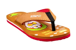 Strap On Children Beige / Red Hawai
