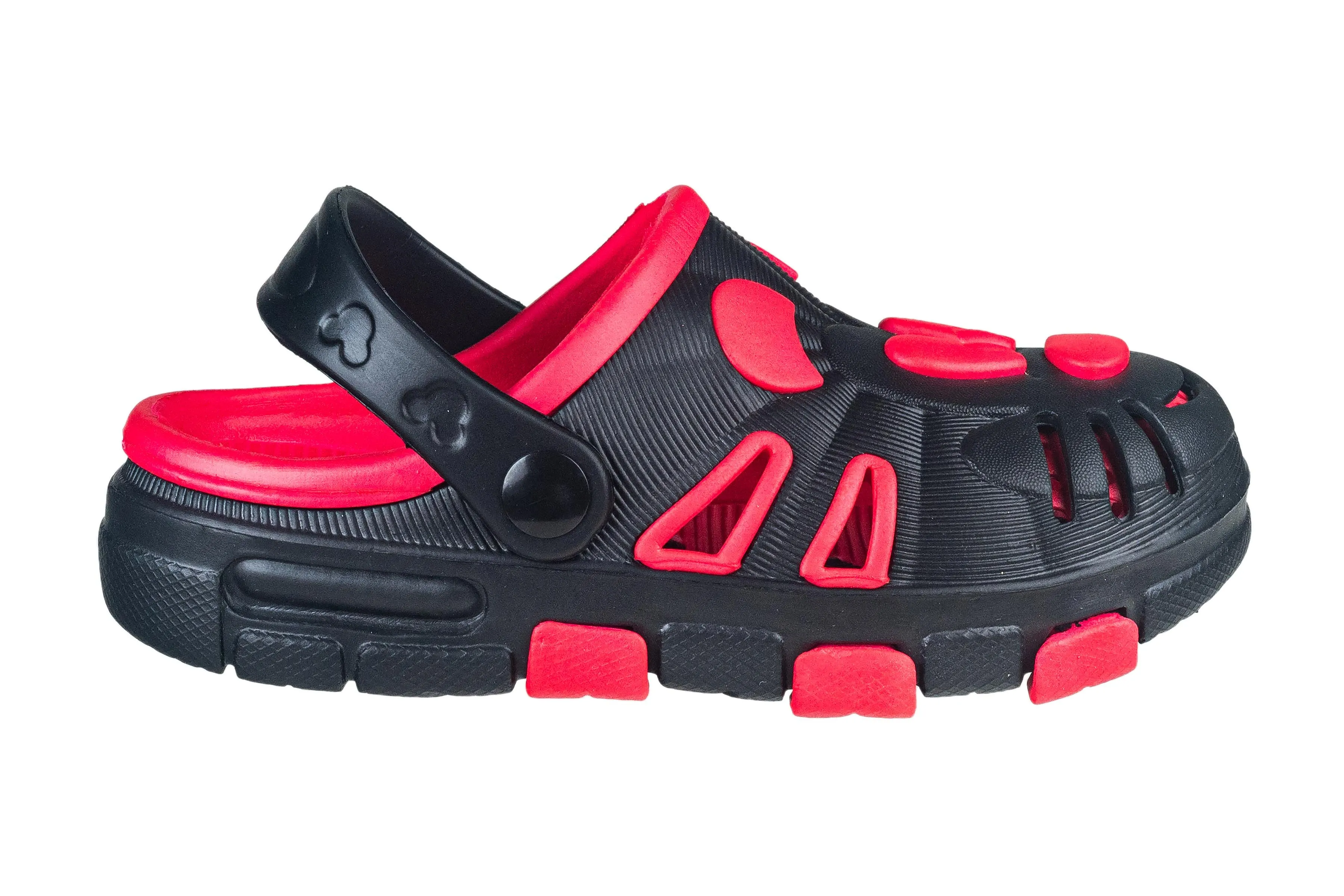 Strap On Children Black / Red Sandal Eva (Strap On Ck 008)