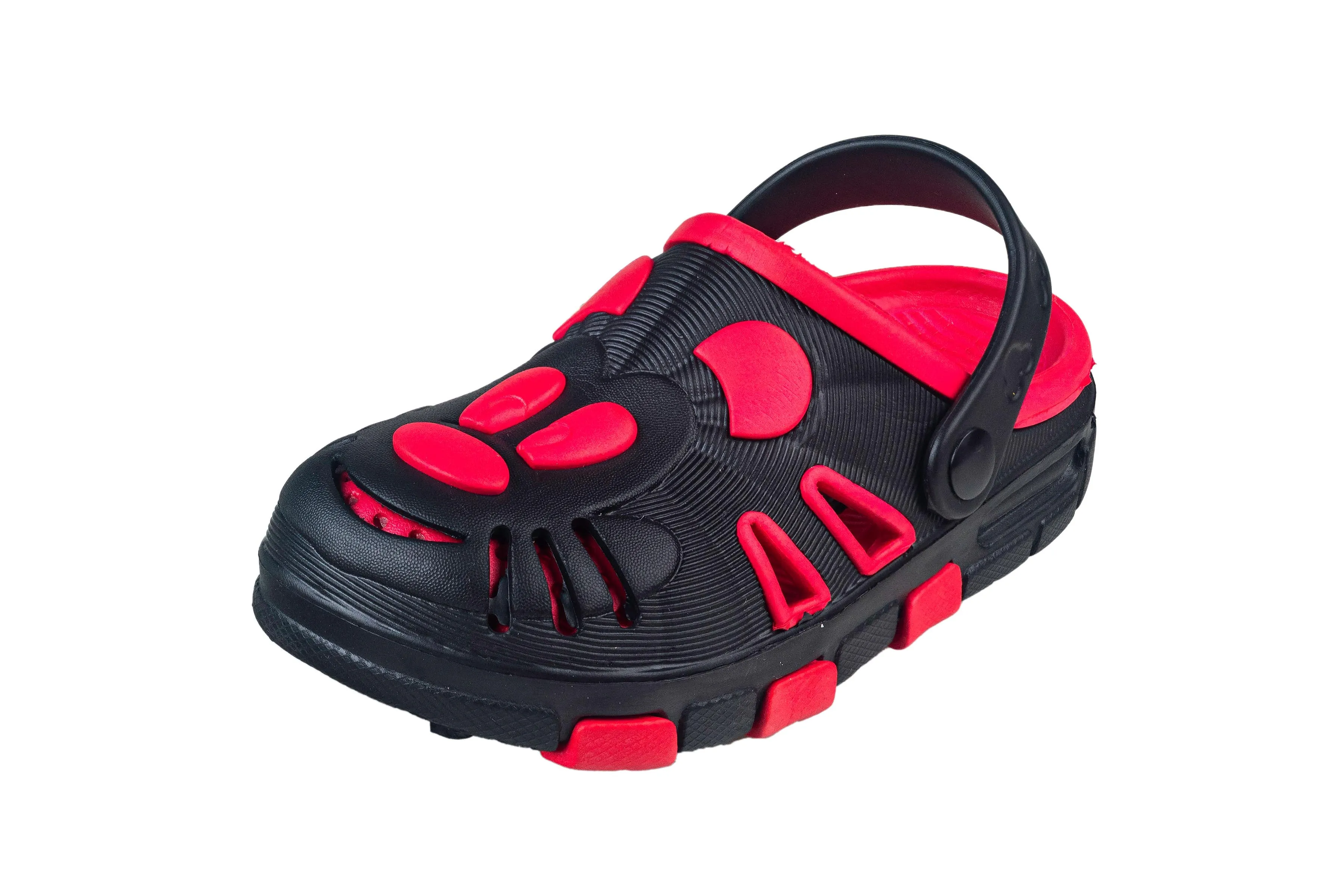 Strap On Children Black / Red Sandal Eva (Strap On Ck 008)