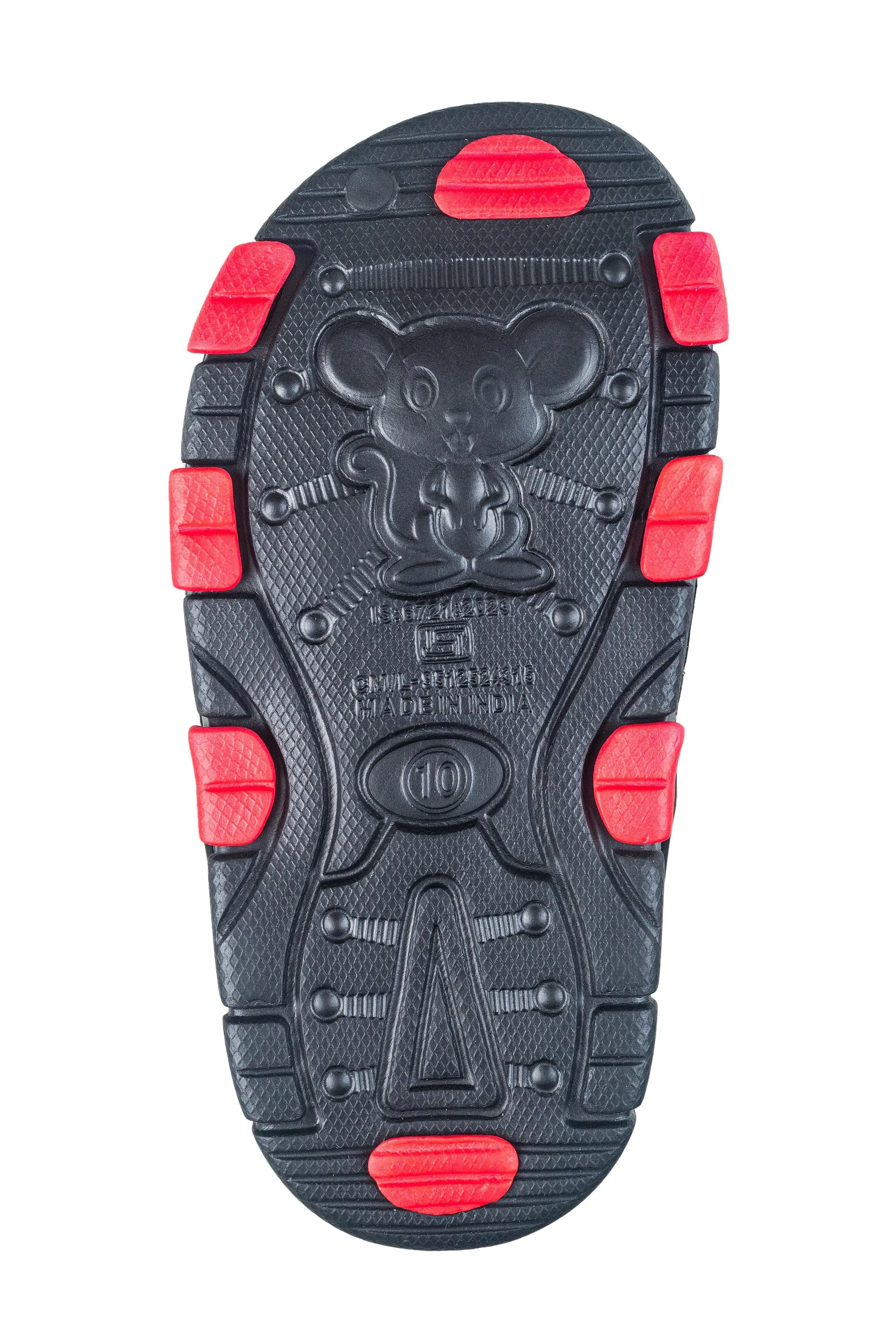 Strap On Children Black / Red Sandal Eva (Strap On Ck 008)