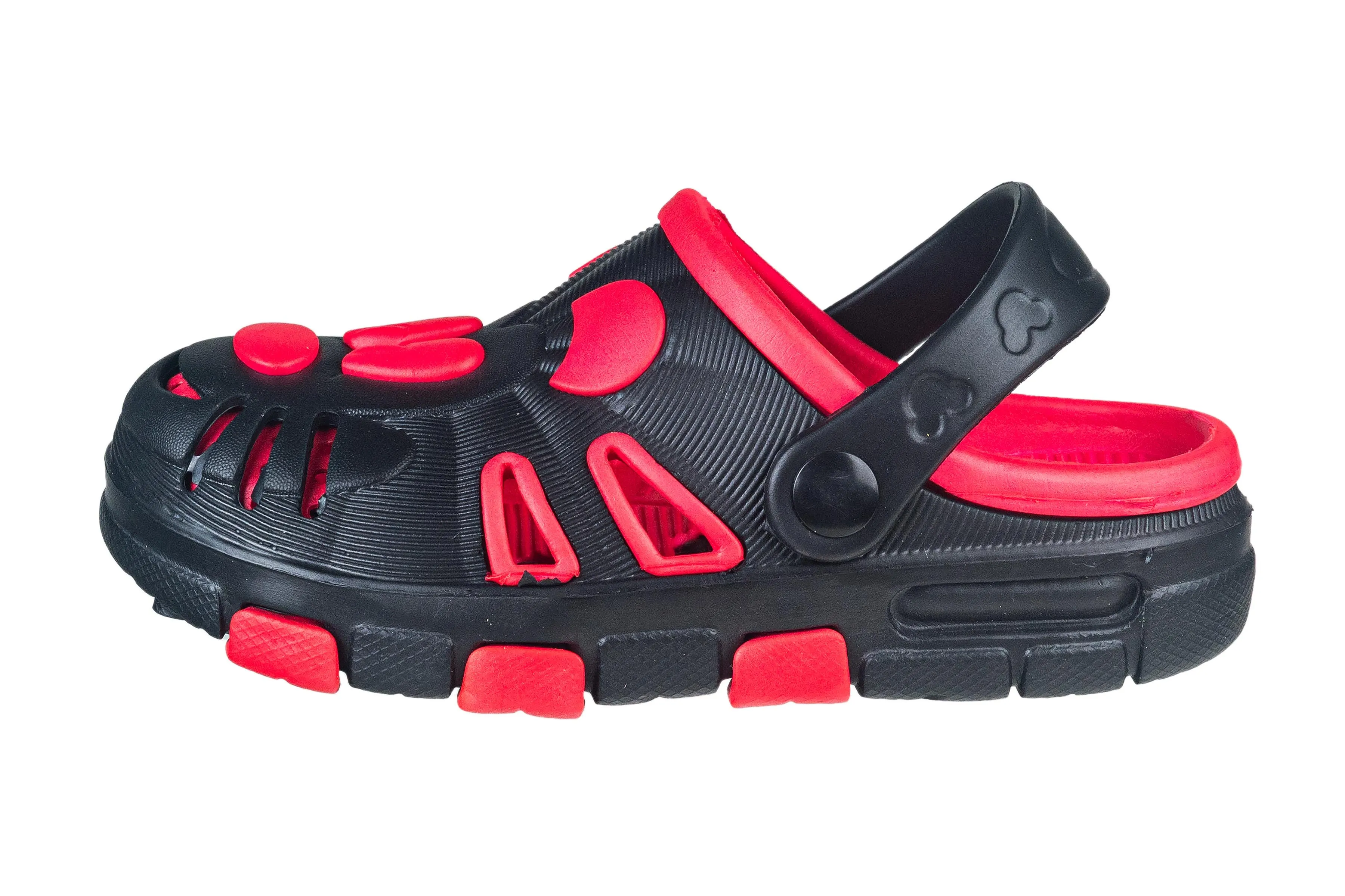 Strap On Children Black / Red Sandal Eva (Strap On Ck 008)