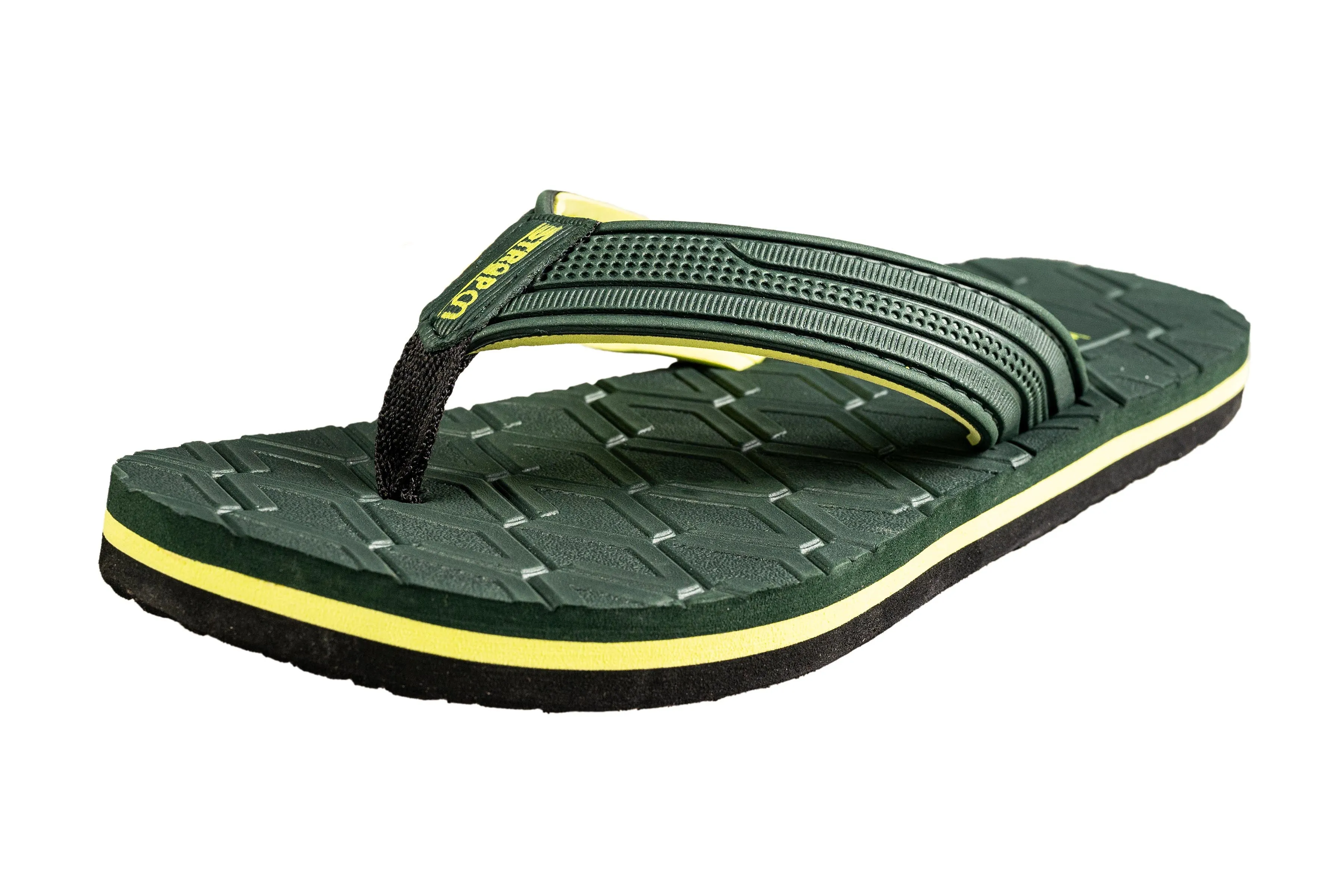Strap On Gents Olive / Parrot Hawai Chappal