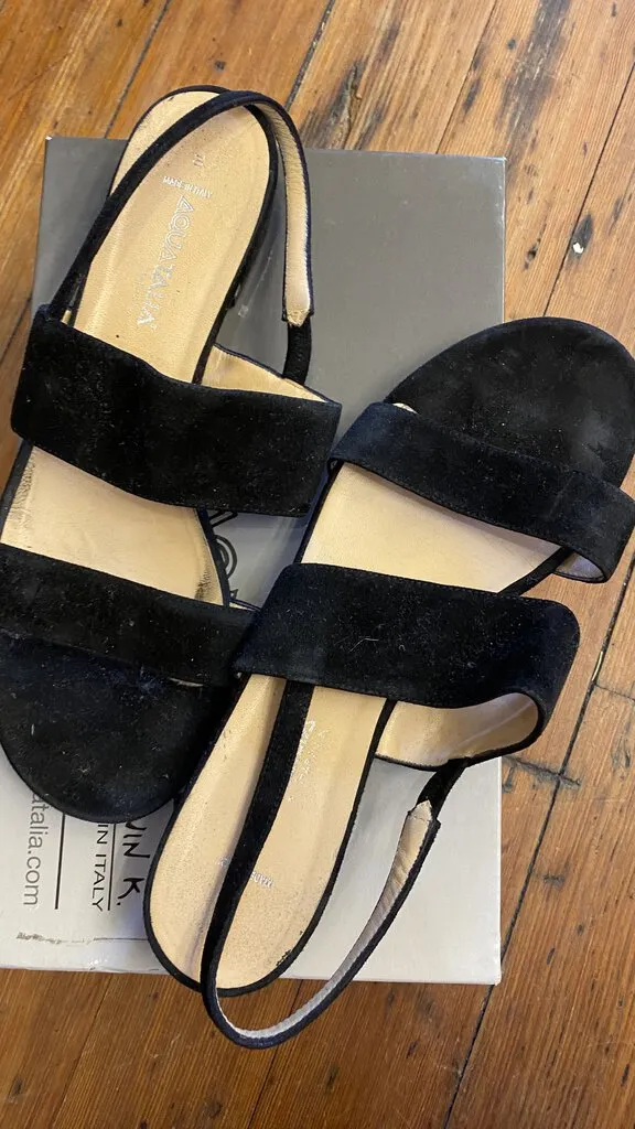 Suede Slingback Sandals