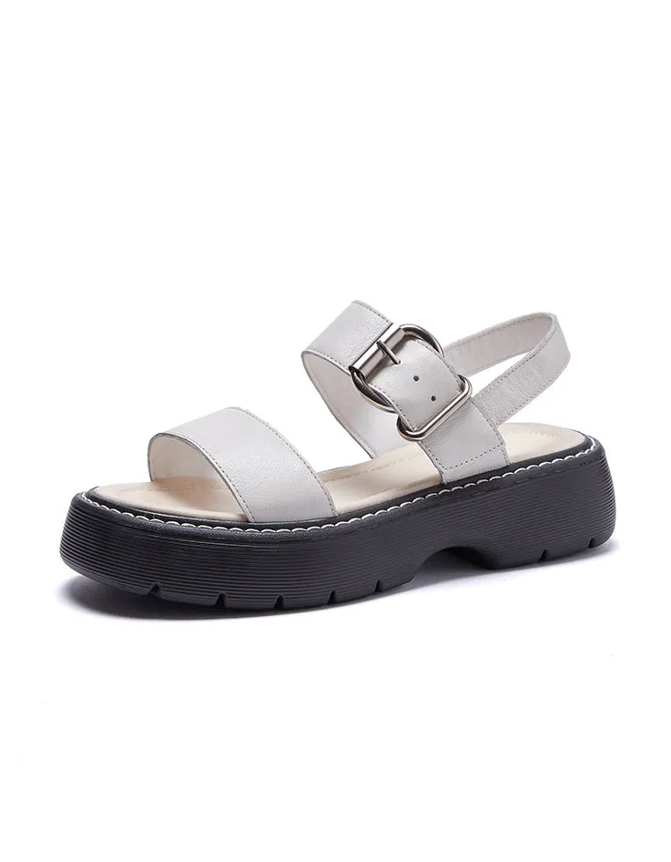 Summer Thick Heel Slingback Sandals