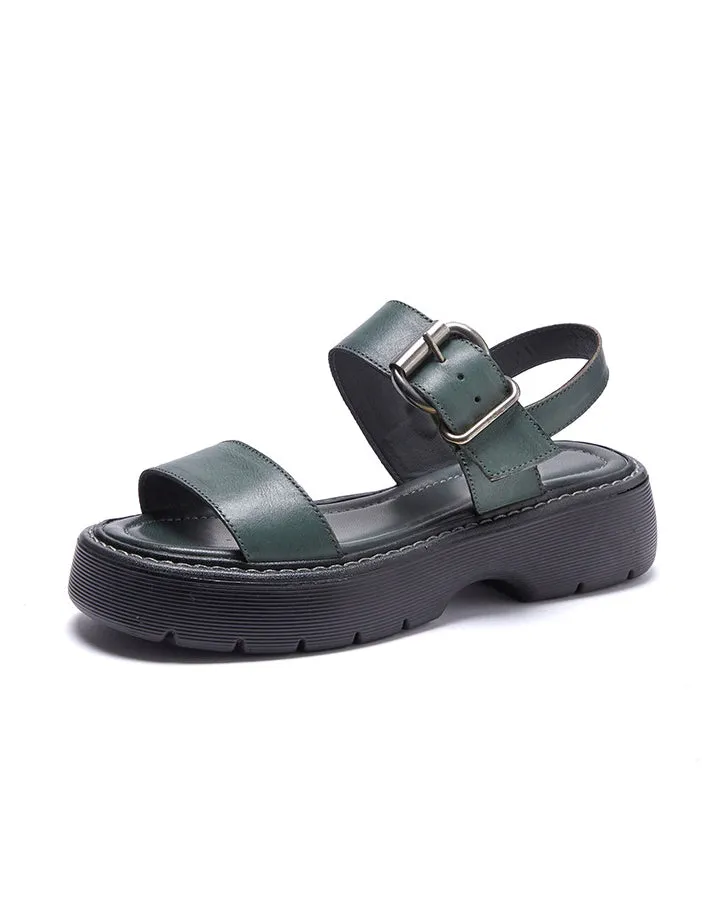 Summer Thick Heel Slingback Sandals