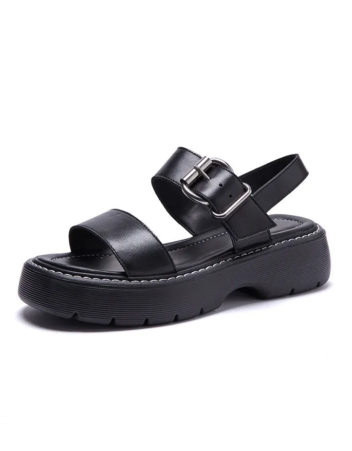 Summer Thick Heel Slingback Sandals