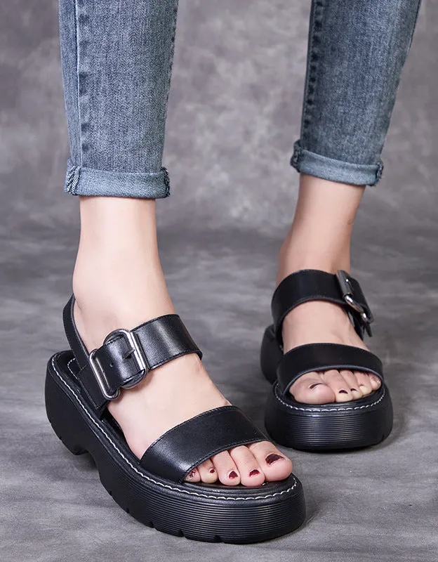 Summer Thick Heel Slingback Sandals