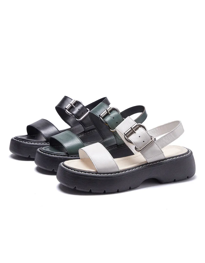 Summer Thick Heel Slingback Sandals