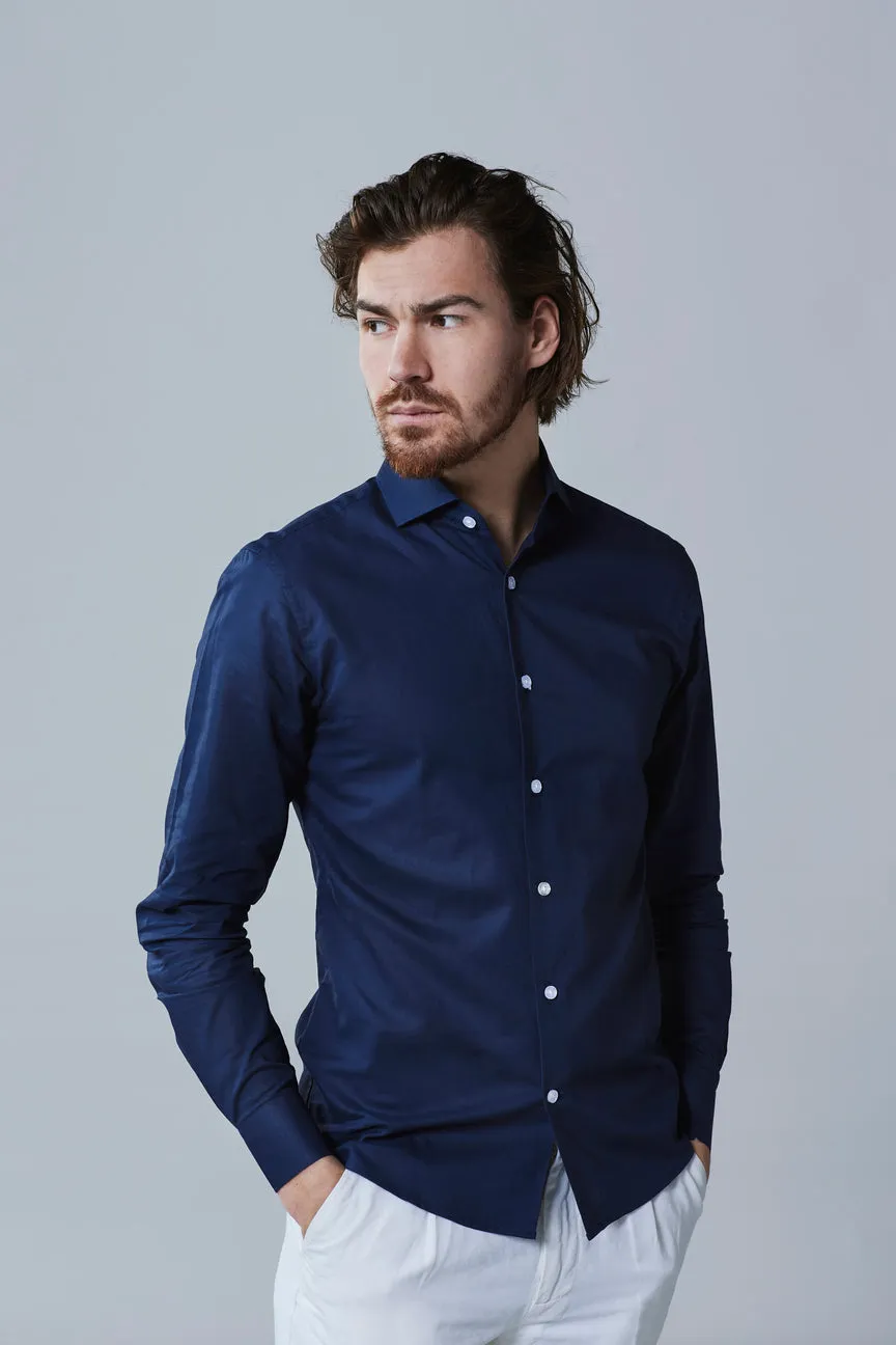 Sundre Navy Linen Shirt