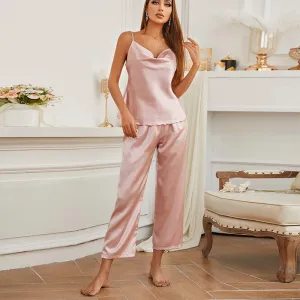 Sweet Slumber Luxury Satin Cami Lounge Set