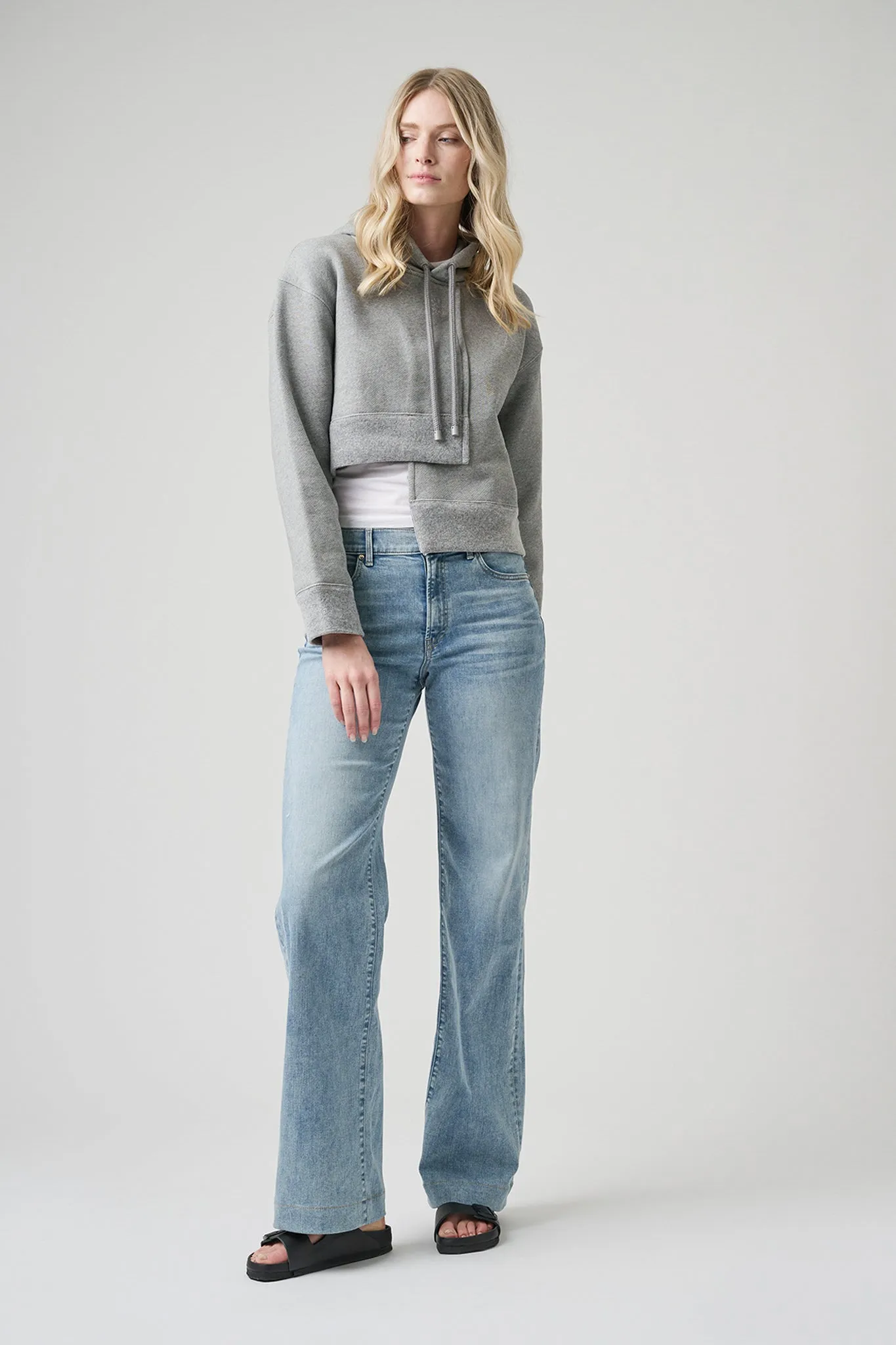 The Malibu Wide Denim  |  Pebble