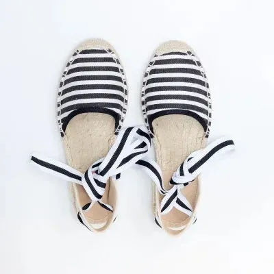 TIMETANG Canvas Espadrille Women Flats Ankle Strap Hemp Bottom Fisherman Shoes For 2017 Spring/Autumn Women Loafers #CH819