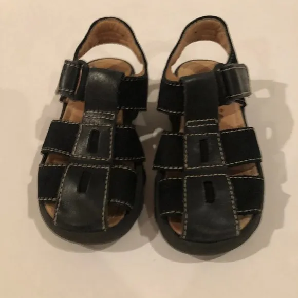 Toddler Boys Size 11.5 Aster Navy Blue Leather Sandals