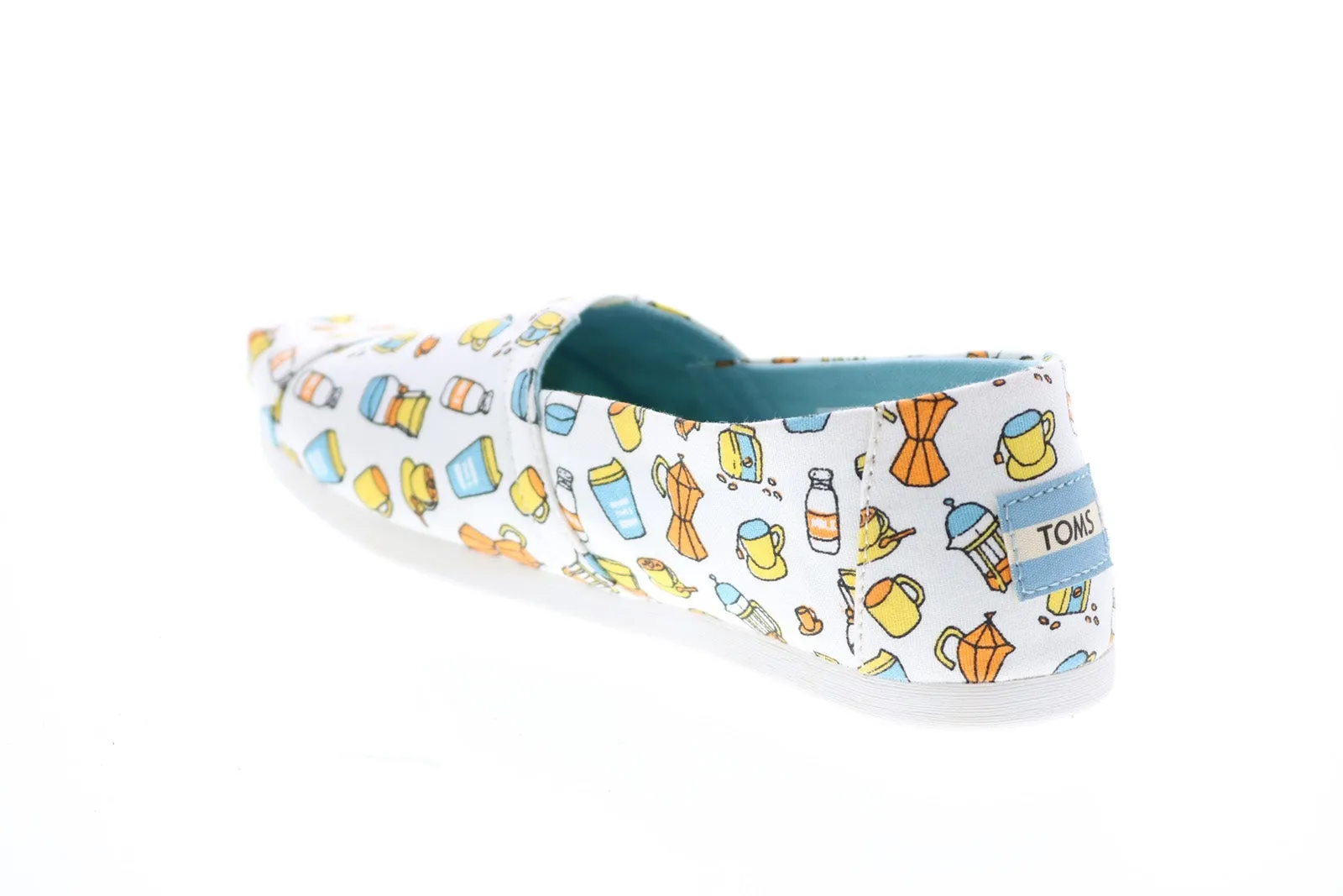 Toms Alpargata 10015555 Womens White Canvas Slip On Loafer Flats Shoes