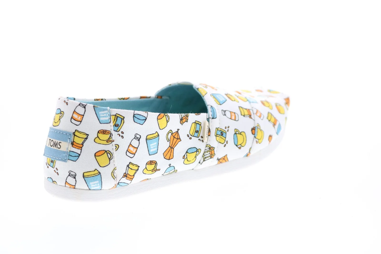 Toms Alpargata 10015555 Womens White Canvas Slip On Loafer Flats Shoes