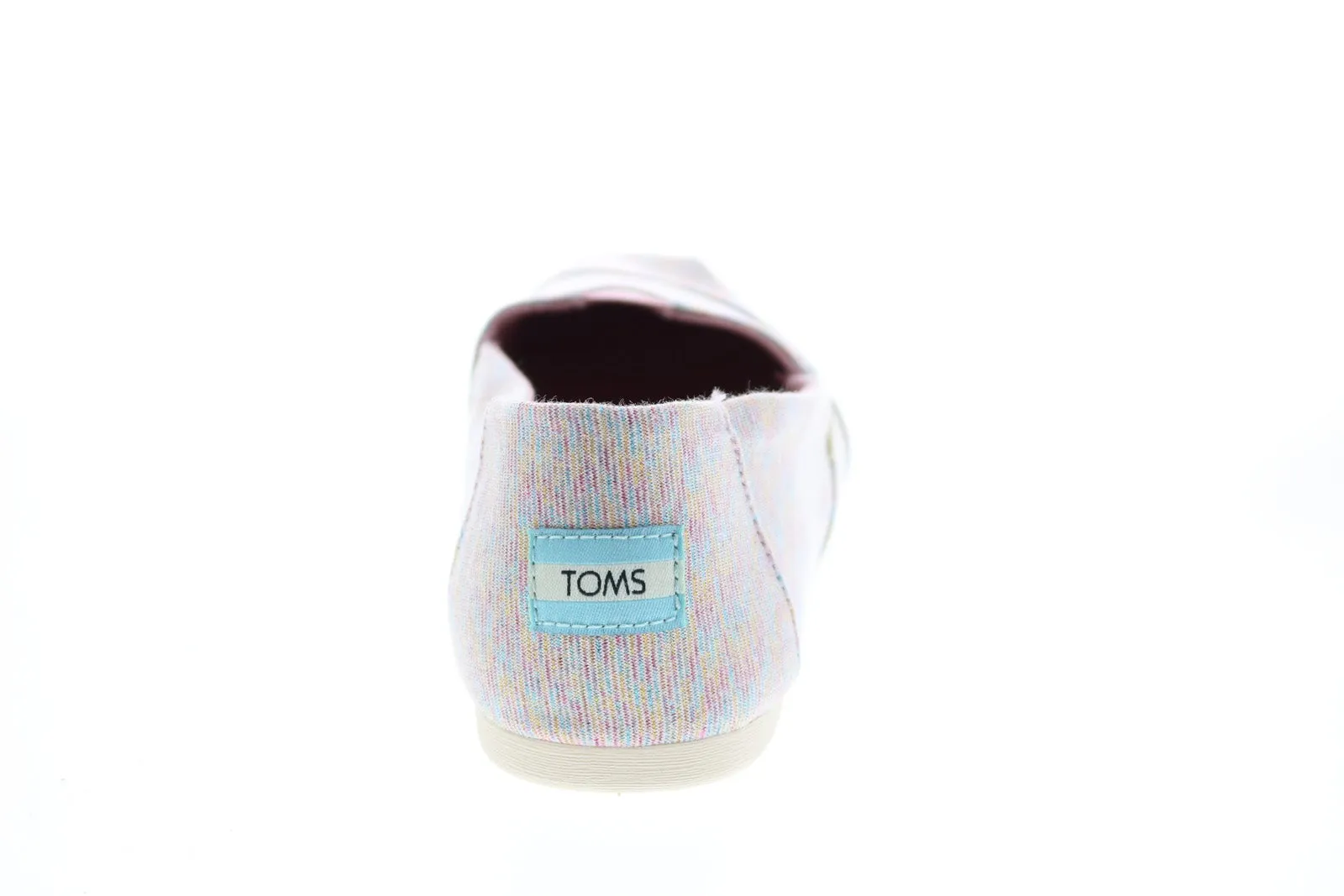 Toms Alpargata 10015673 Womens Pink Canvas Slip On Loafer Flats Shoes
