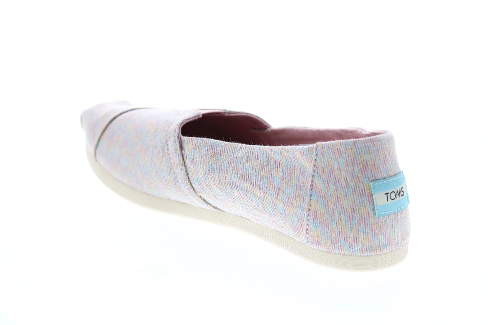Toms Alpargata 10015673 Womens Pink Canvas Slip On Loafer Flats Shoes