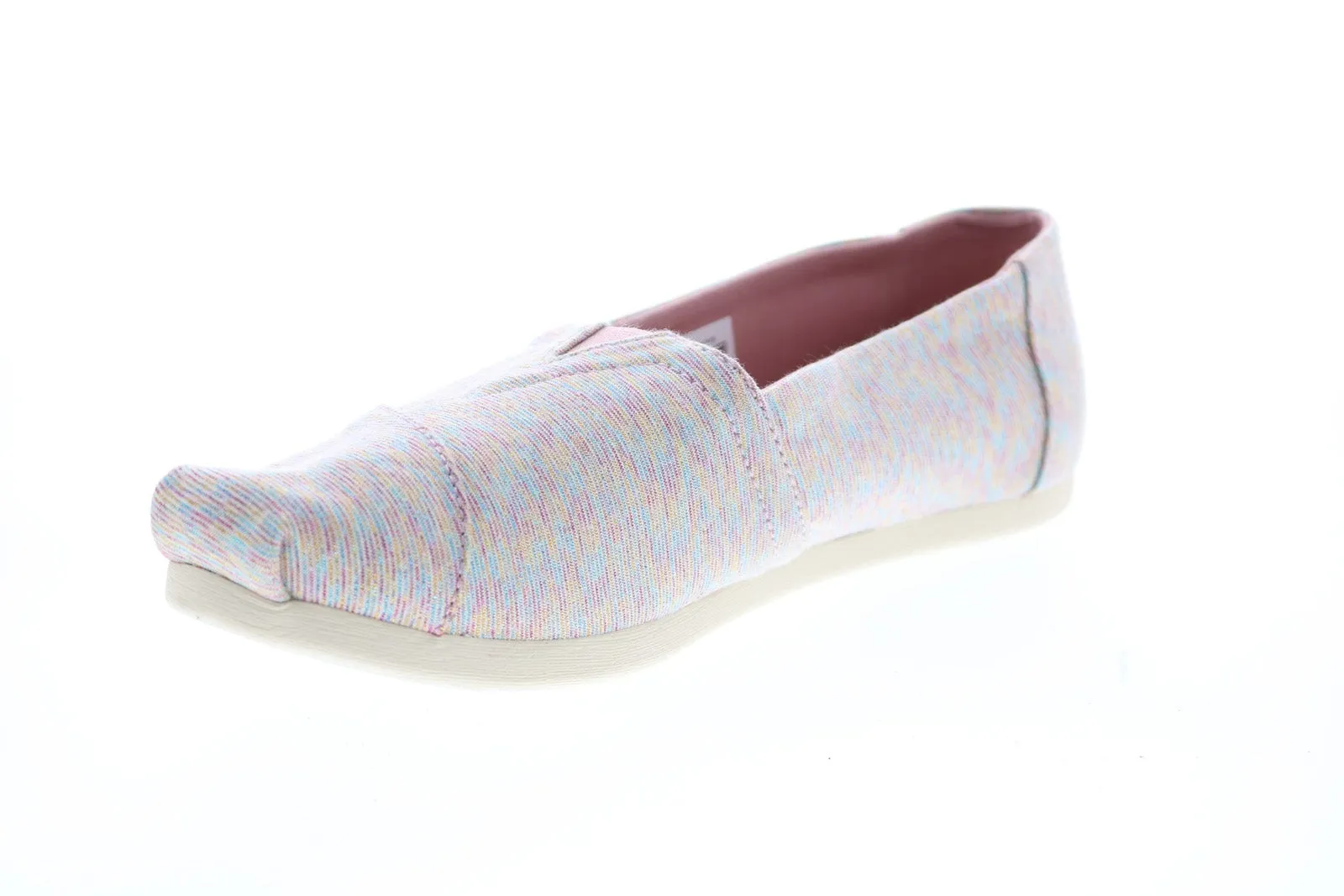 Toms Alpargata 10015673 Womens Pink Canvas Slip On Loafer Flats Shoes