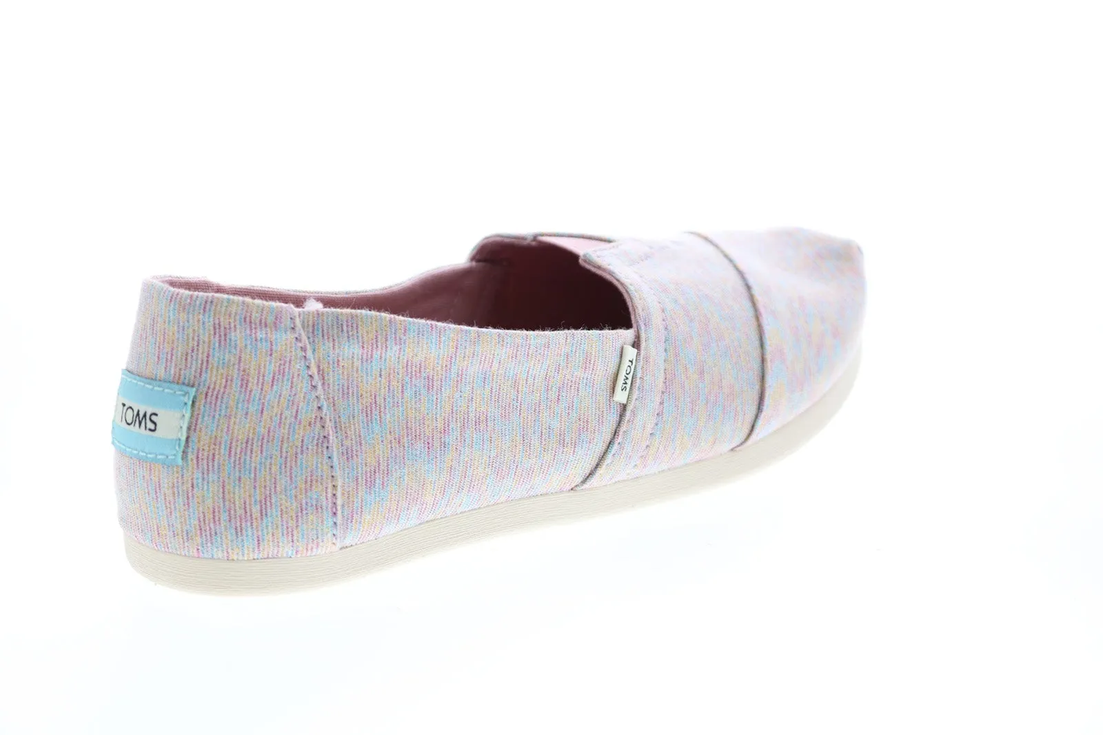 Toms Alpargata 10015673 Womens Pink Canvas Slip On Loafer Flats Shoes