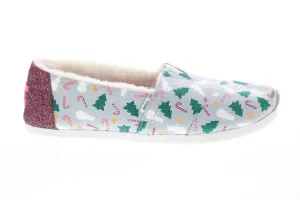 Toms Alpargata 10016081 Womens Gray Canvas Slip On Loafer Flats Shoes