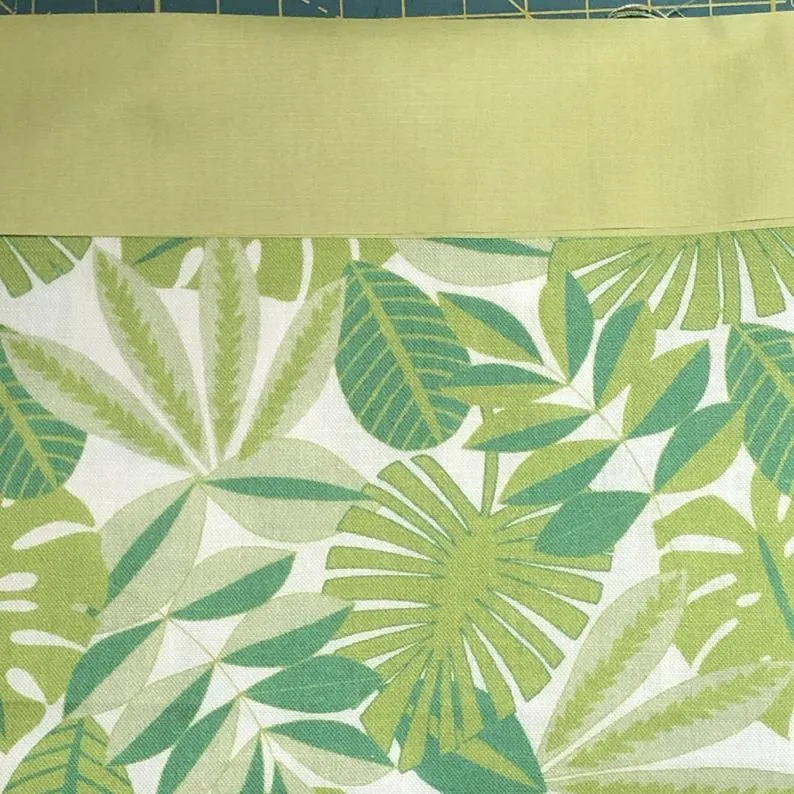 Tropical Foliage Green Fabric, Tree Huggers Collection by Maude Asbury For Blend Fabrics