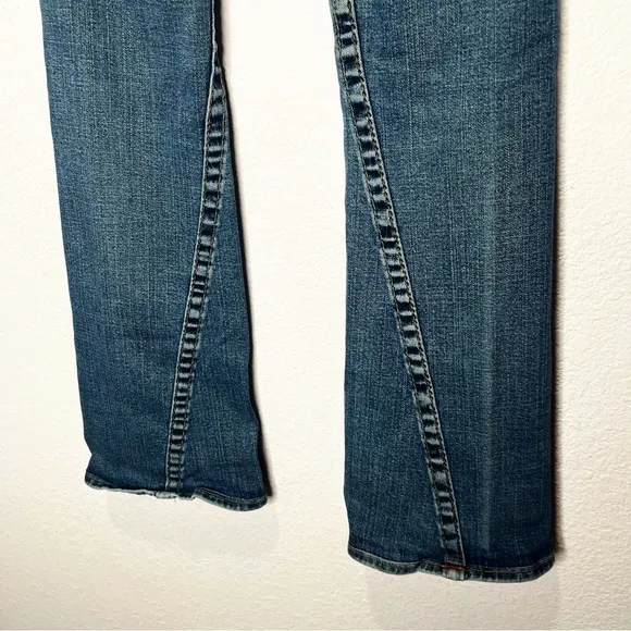 True Religion Y2K Vintage Joey Flare Low Rise Distressed Jeans 26
