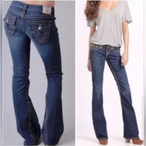 True Religion Y2K Vintage Joey Flare Low Rise Distressed Jeans 26