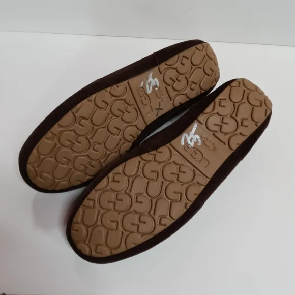 UGG Mens Suede &amp; Fleece Chester Loafer Slippers Size 12