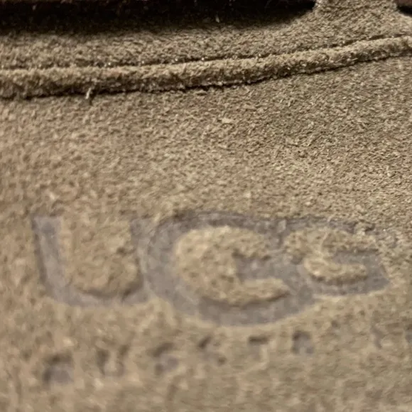 UGG Olsen Slipper Men’s Size 14 Chestnut Brown Suede Slip On Shearling Shoe