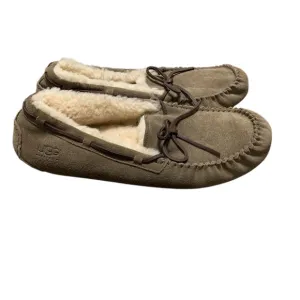 UGG Olsen Slipper Men’s Size 14 Chestnut Brown Suede Slip On Shearling Shoe