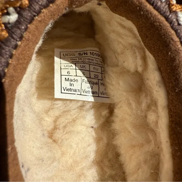 UGG Tasman II Brown Suede Slip-On Clog Mules Slippers Toddler Shoes Size 6