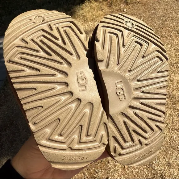 UGG Tasman II Brown Suede Slip-On Clog Mules Slippers Toddler Shoes Size 6