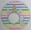 Unicorn Monogram Round