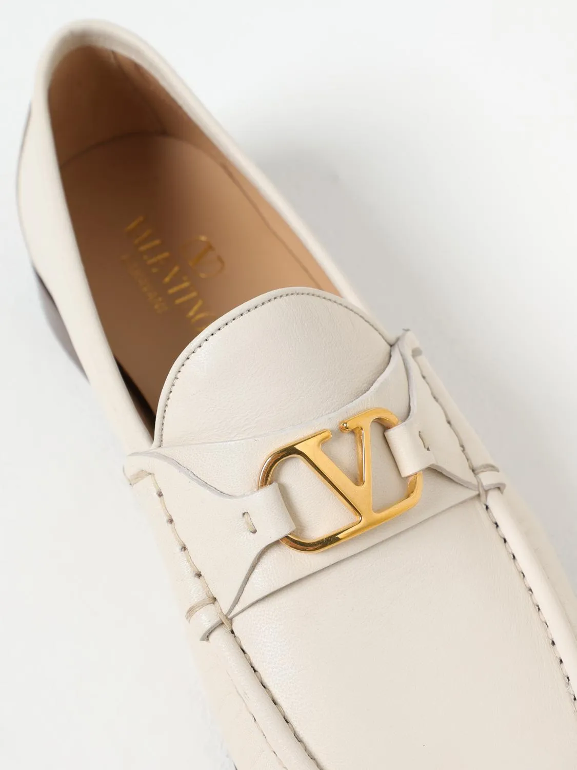 Valentino Garavani Loafers Men Yellow Cream