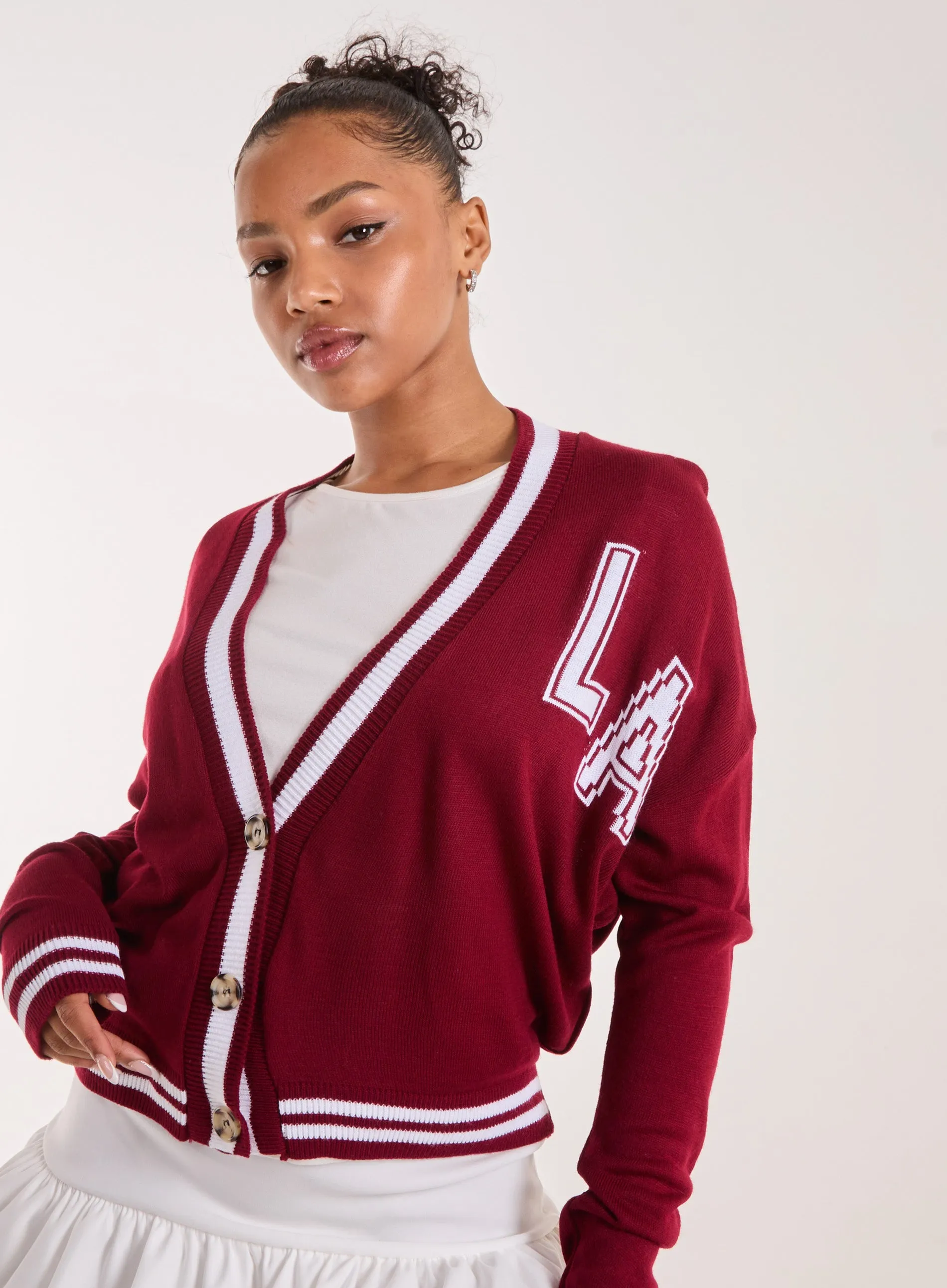 Varsity Knitted Cardigan