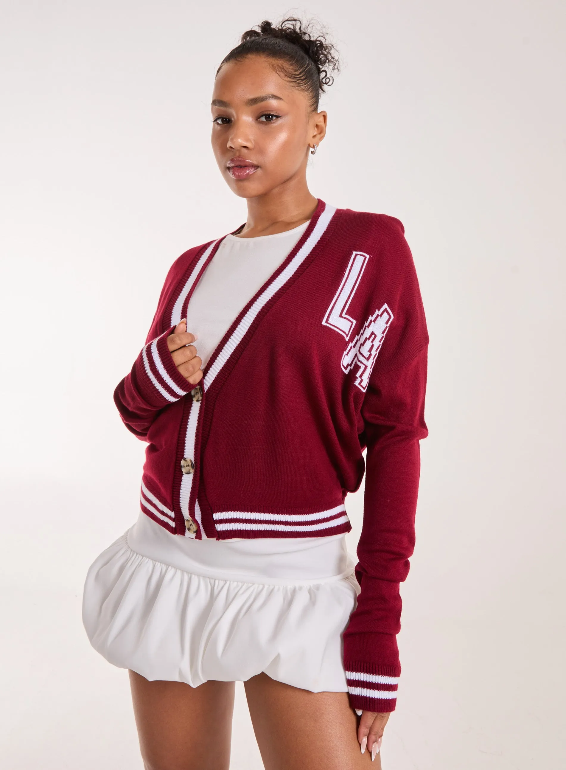 Varsity Knitted Cardigan
