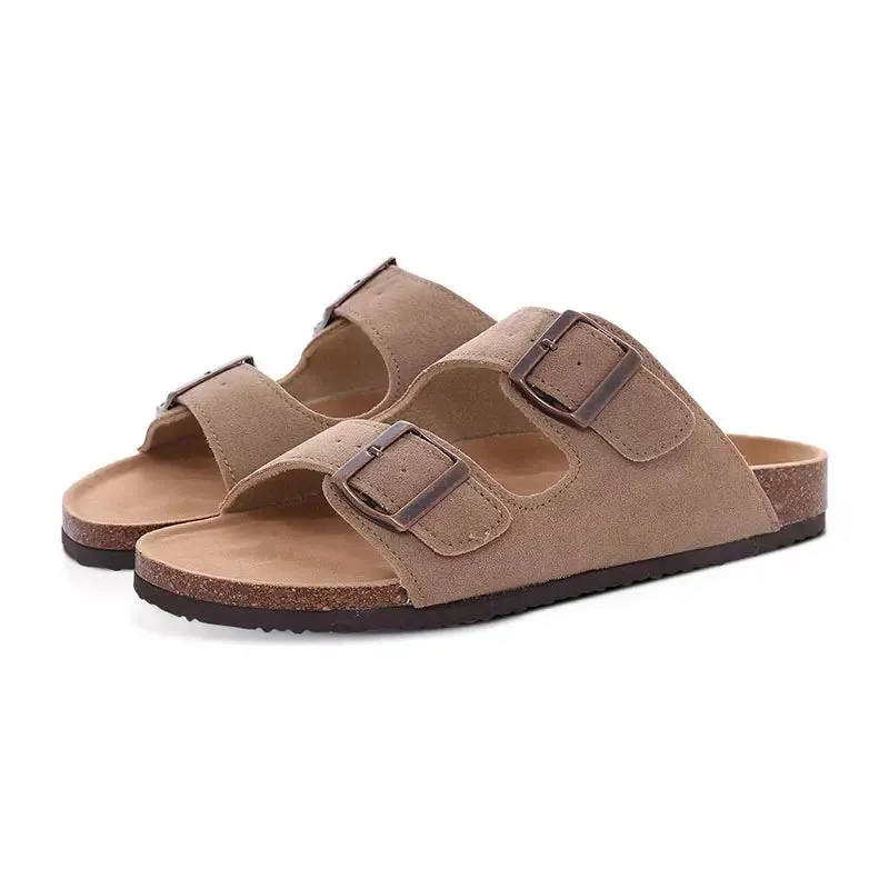 Vintage leather mule for women