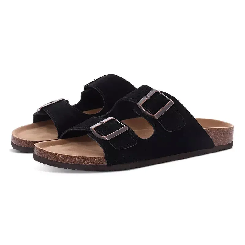 Vintage leather mule for women