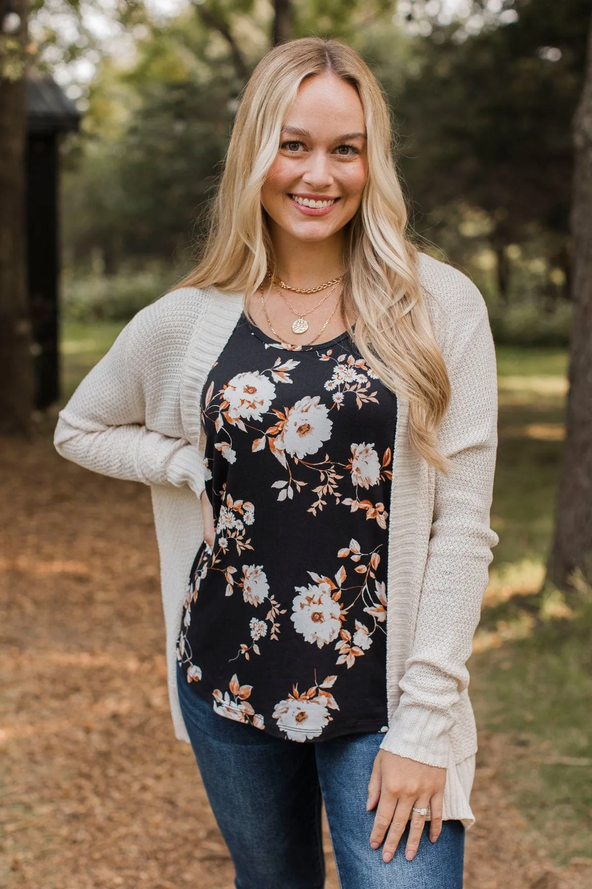 Welcoming To You Knitted Cardigan- Light Beige