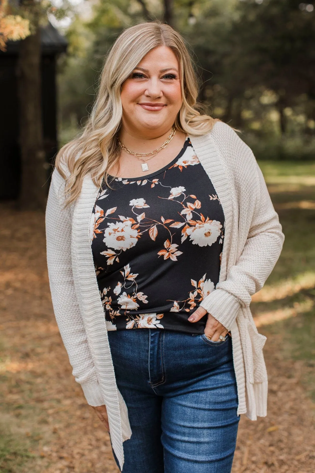 Welcoming To You Knitted Cardigan- Light Beige