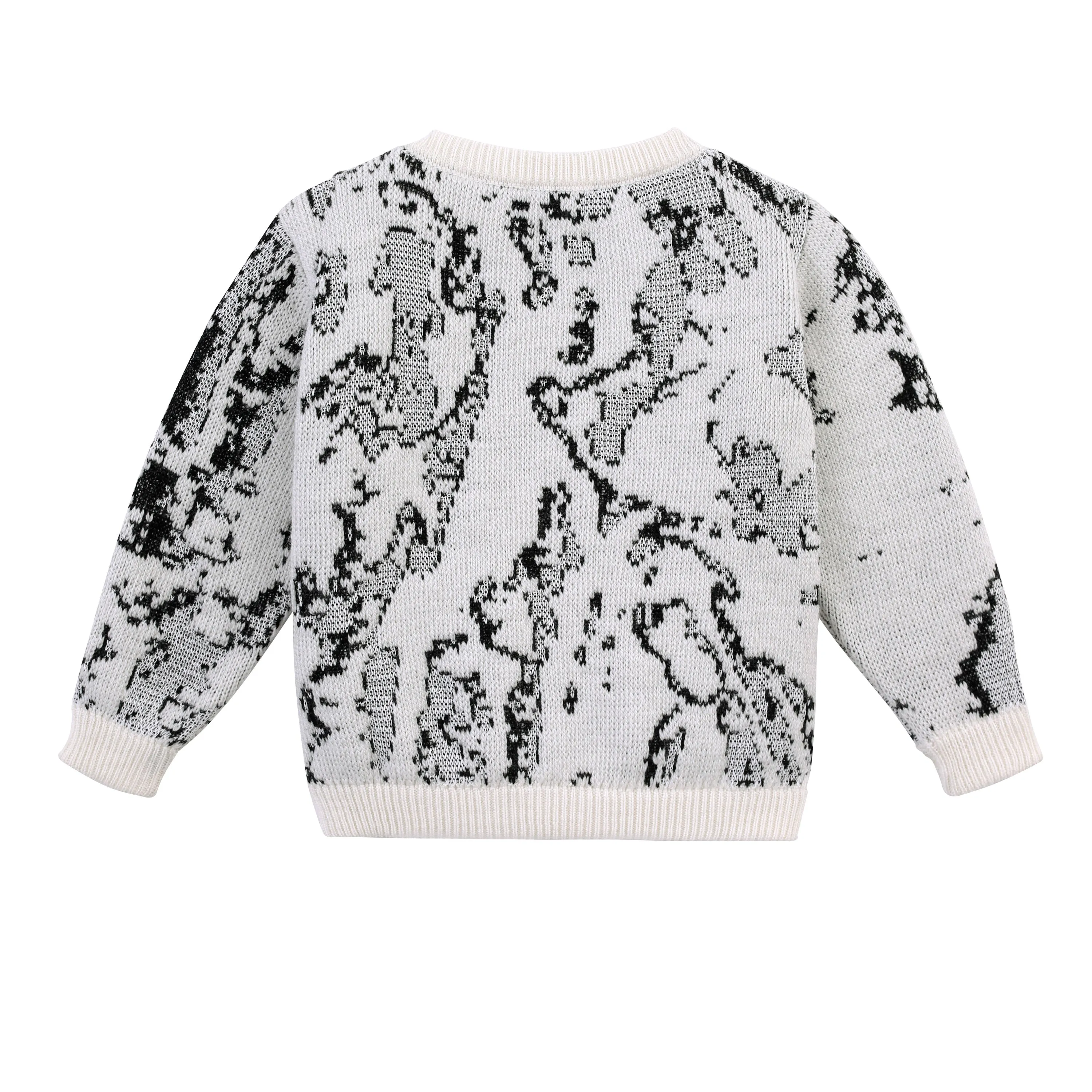 White Knitted Baby Sweater