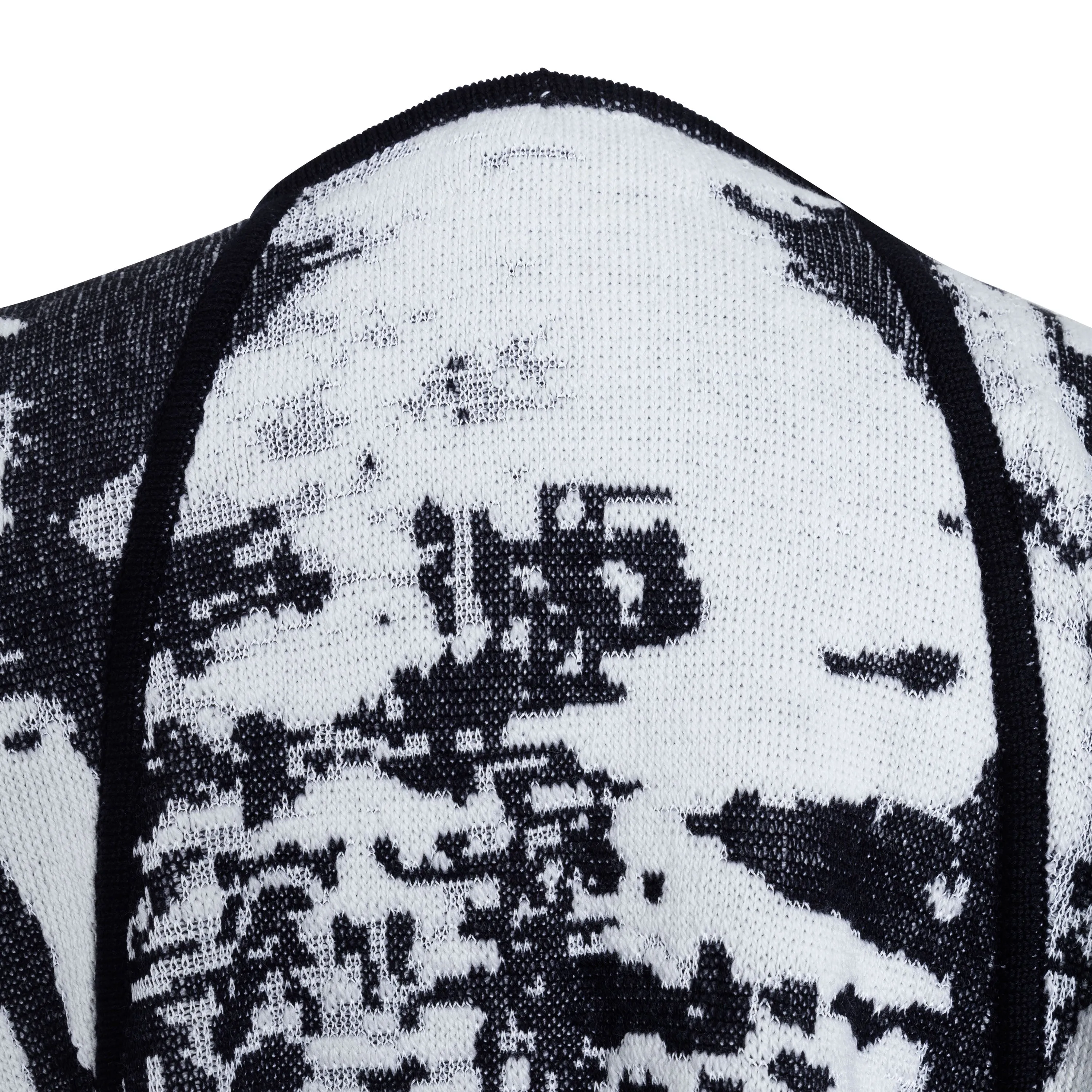 White Knitted Poncho