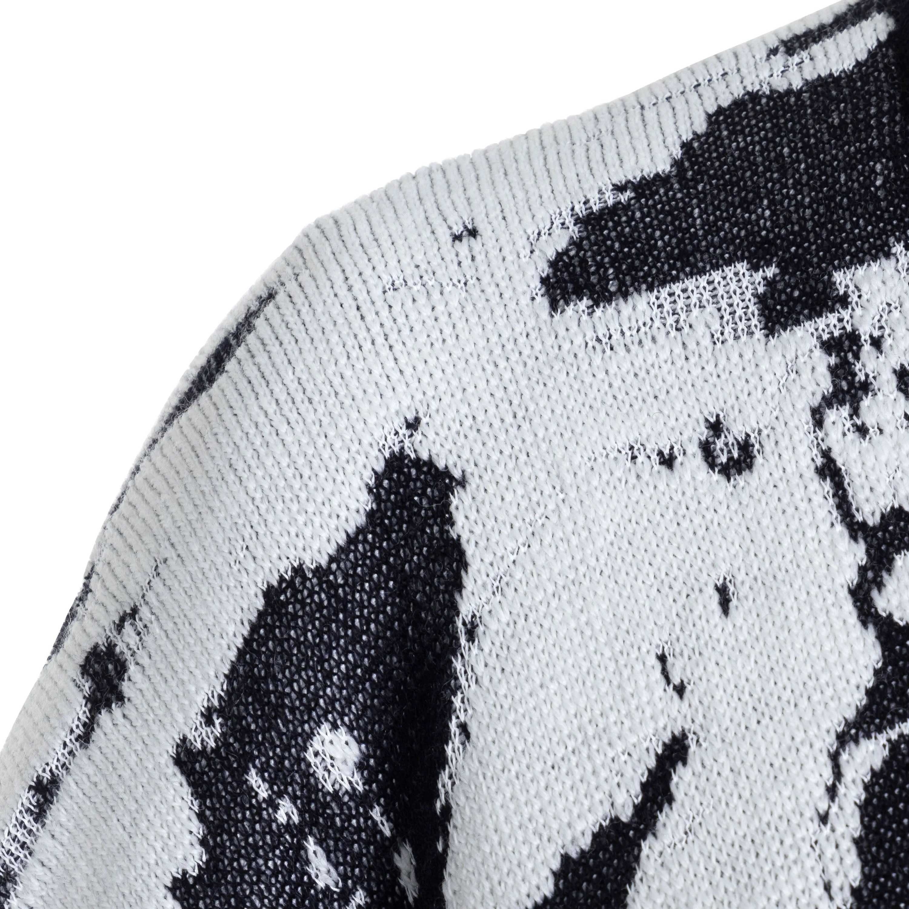 White Knitted Poncho